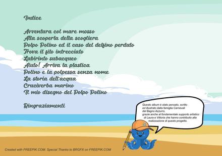 Pagina 2 dell'album di Polpo Polino: Indice
