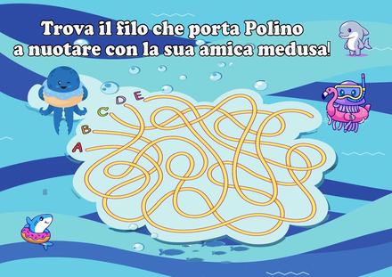 Pagina 10 dell'album di Polpo Polino: Trova il filo intrecciato